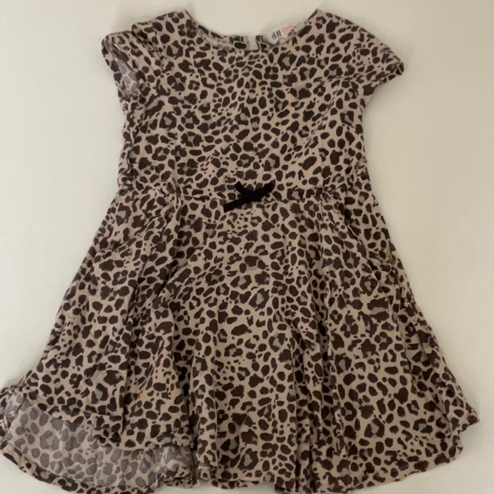 Leopard Print Kids Dress
